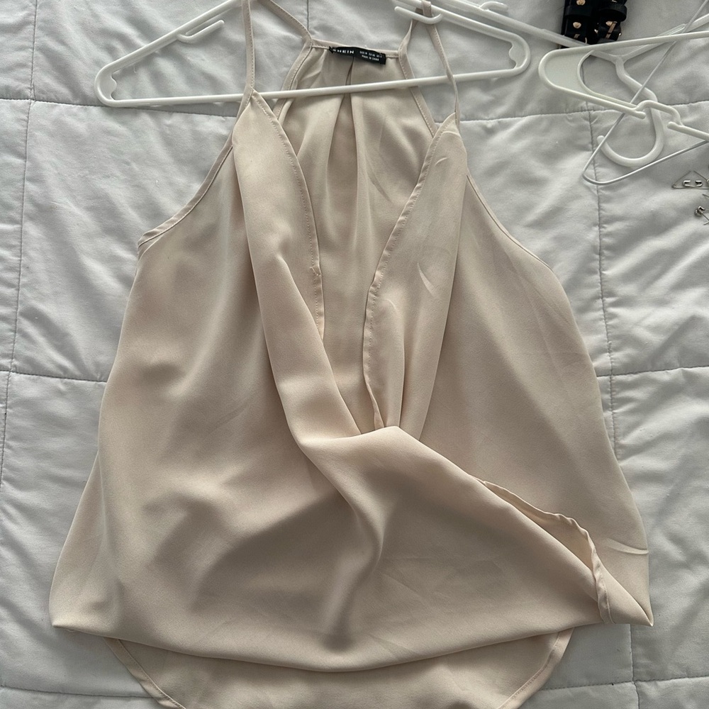 Elegant Cream Women's Top
